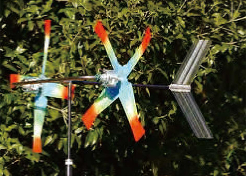 コルゲート翼を応用したマイクロ風力発電装置